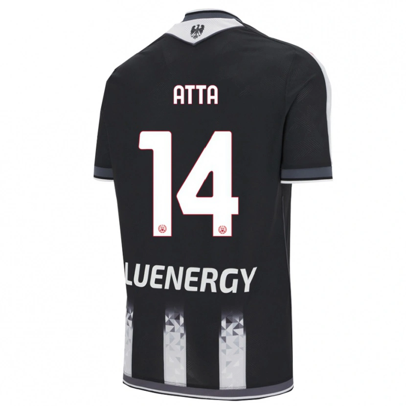 Danxen Hombre Camiseta Arthur Atta #14 Negro Blanco 1ª Equipación 2025/26 La Camisa