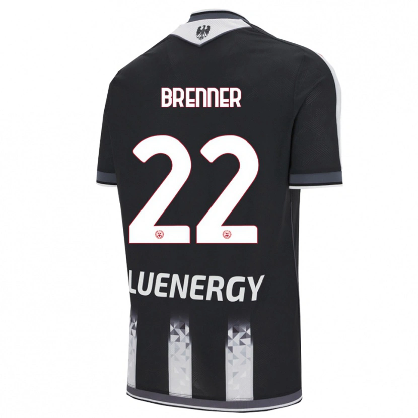 Danxen Hombre Camiseta Brenner #22 Negro Blanco 1ª Equipación 2025/26 La Camisa