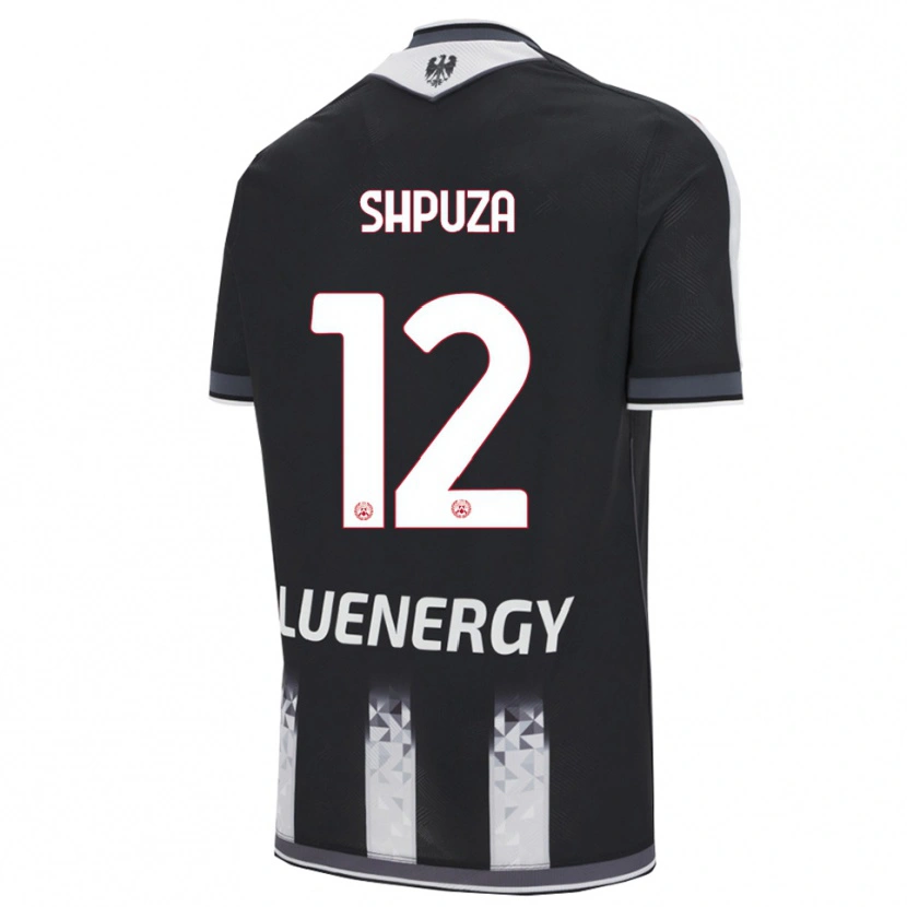 Danxen Hombre Camiseta Kleo Shpuza #12 Negro Blanco 1ª Equipación 2025/26 La Camisa