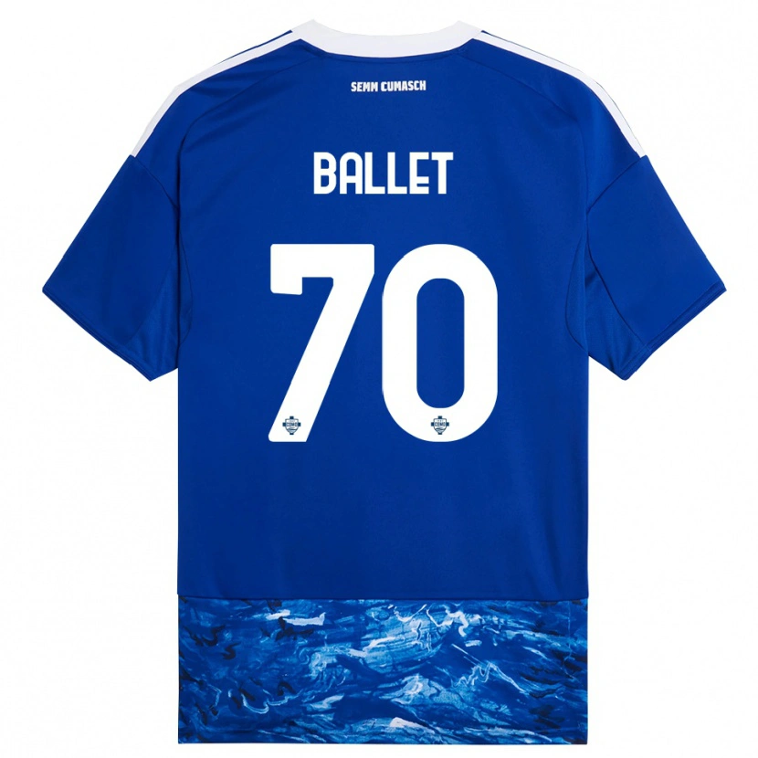 Danxen Hombre Camiseta Samuel Ballet #70 Azul Blanco 1ª Equipación 2025/26 La Camisa