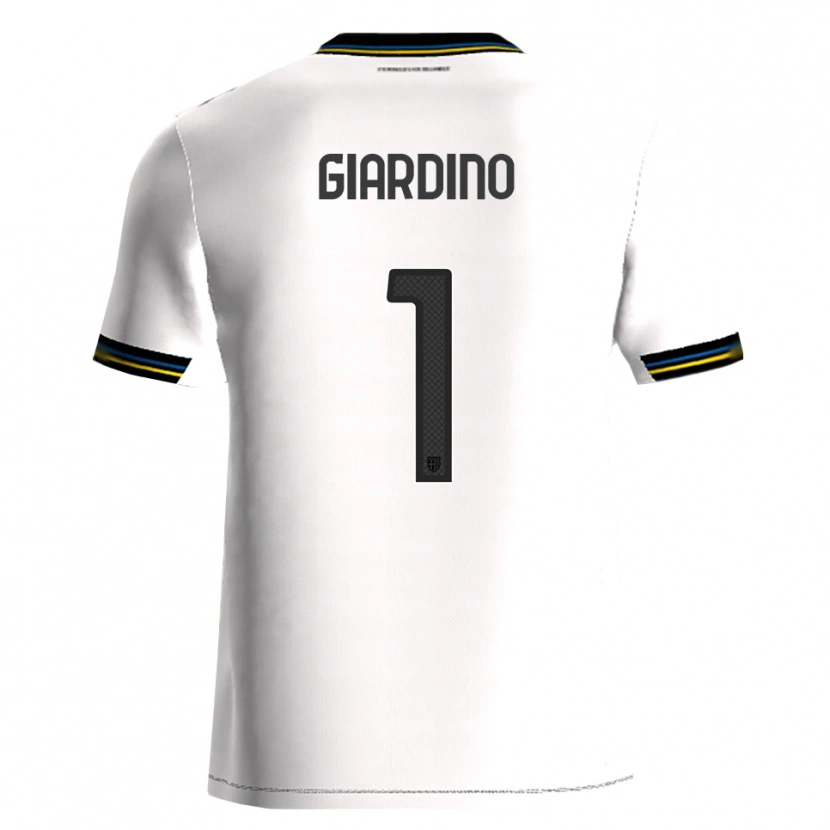 Danxen Hombre Camiseta Andrea Giardino #1 Blanco Negro 1ª Equipación 2025/26 La Camisa