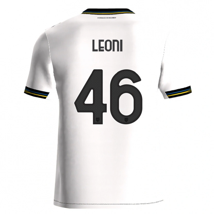 Danxen Hombre Camiseta Giovanni Leoni #46 Blanco Negro 1ª Equipación 2025/26 La Camisa
