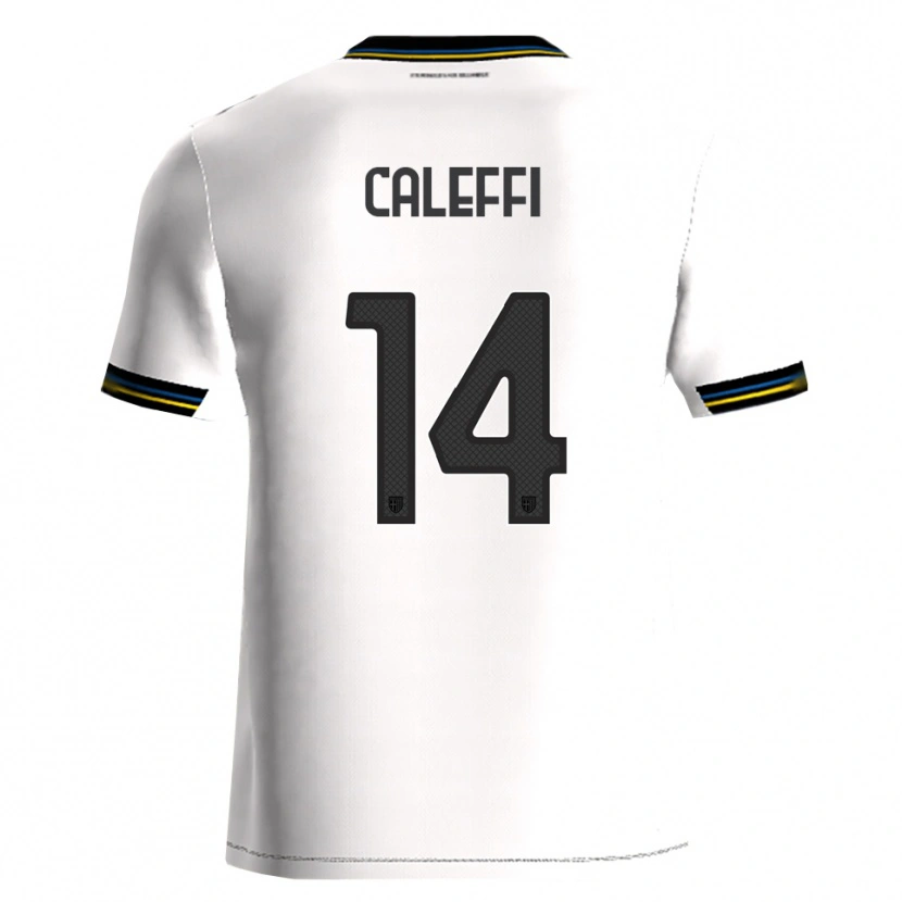 Danxen Hombre Camiseta Riccardo Caleffi #14 Blanco Negro 1ª Equipación 2025/26 La Camisa
