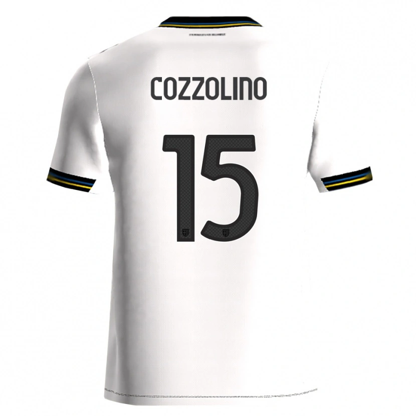 Danxen Hombre Camiseta Christian Cozzolino #15 Blanco Negro 1ª Equipación 2025/26 La Camisa