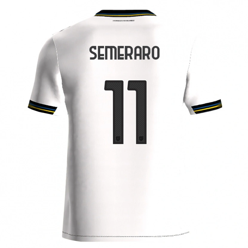 Danxen Hombre Camiseta Riccardo Semeraro #11 Blanco Negro 1ª Equipación 2025/26 La Camisa