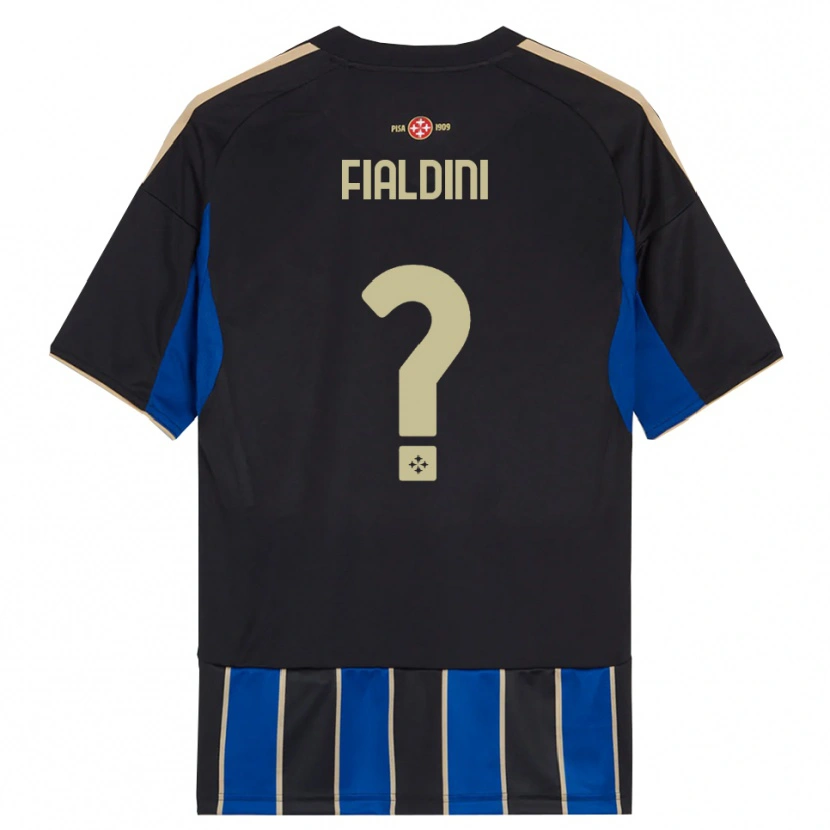 Danxen Hombre Camiseta Filippo Fialdini #0 Negro Azul 1ª Equipación 2025/26 La Camisa