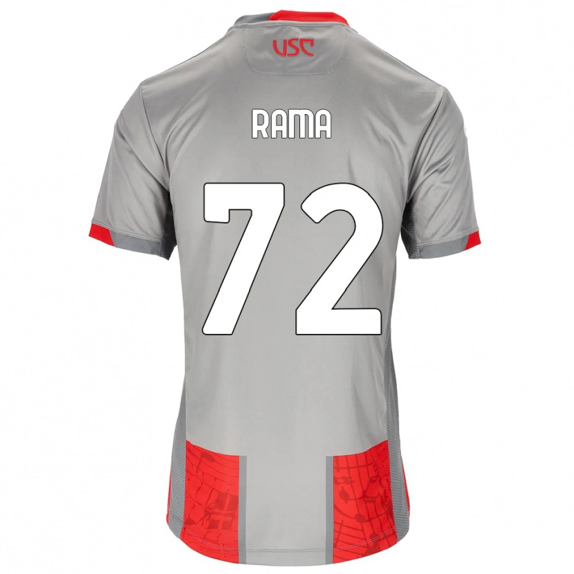 Danxen Hombre Camiseta Alex Rama #72 Rojo Gris 1ª Equipación 2025/26 La Camisa