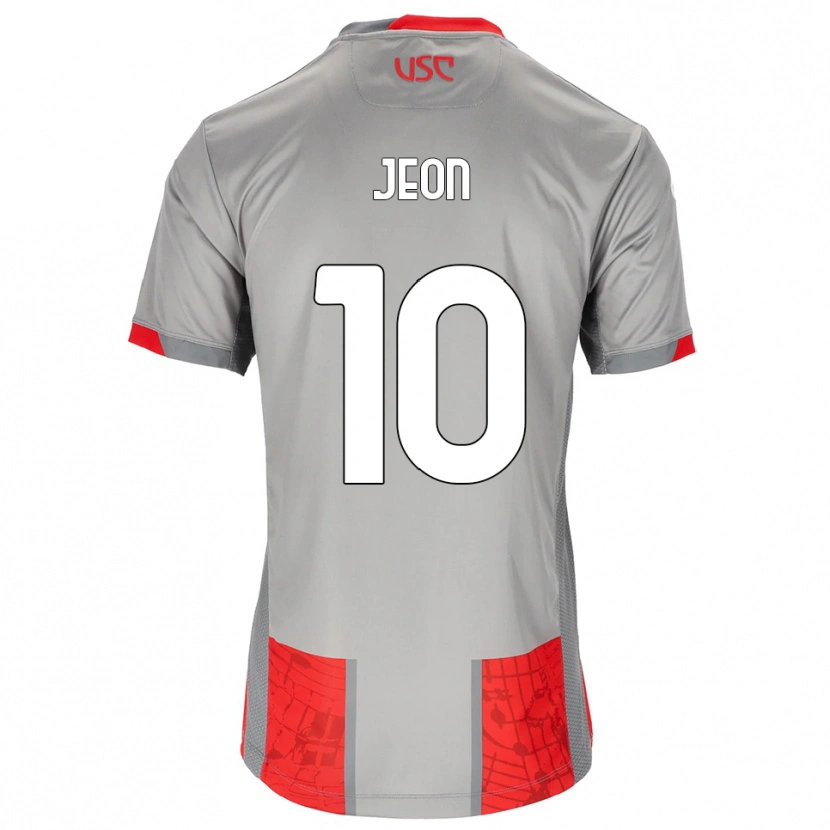 Danxen Hombre Camiseta Joseph Jeon #10 Rojo Gris 1ª Equipación 2025/26 La Camisa