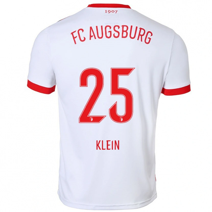 Danxen Hombre Camiseta Daniel Klein #25 Blanco Rojo 1ª Equipación 2025/26 La Camisa