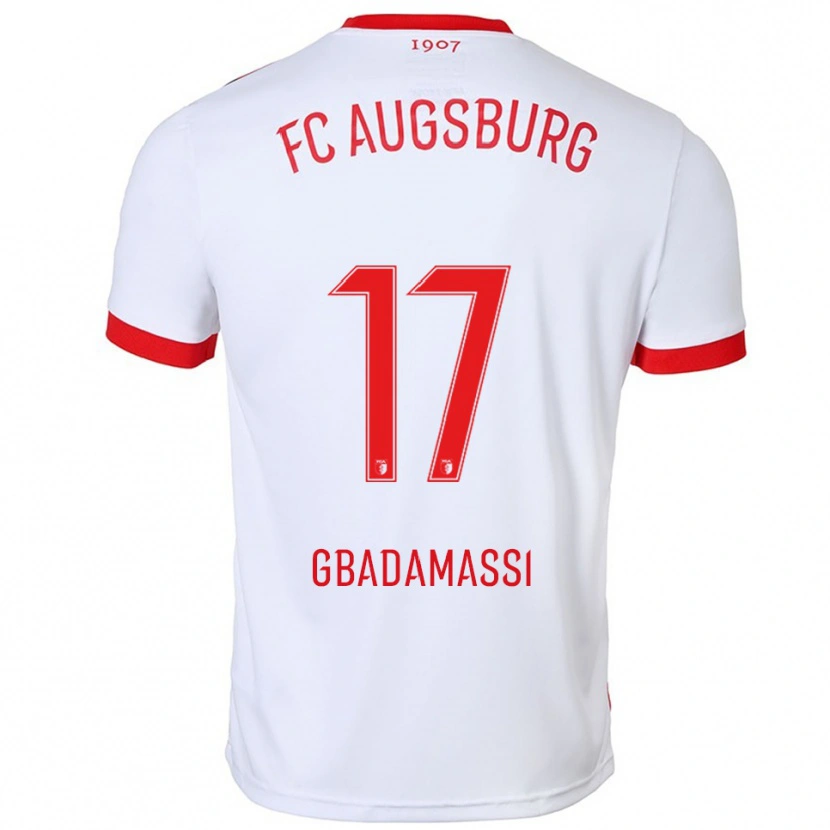 Danxen Hombre Camiseta Rayane Gbadamassi #17 Blanco Rojo 1ª Equipación 2025/26 La Camisa
