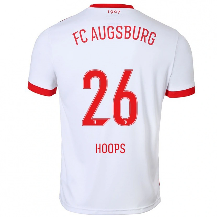 Danxen Hombre Camiseta Tim Hoops #26 Blanco Rojo 1ª Equipación 2025/26 La Camisa