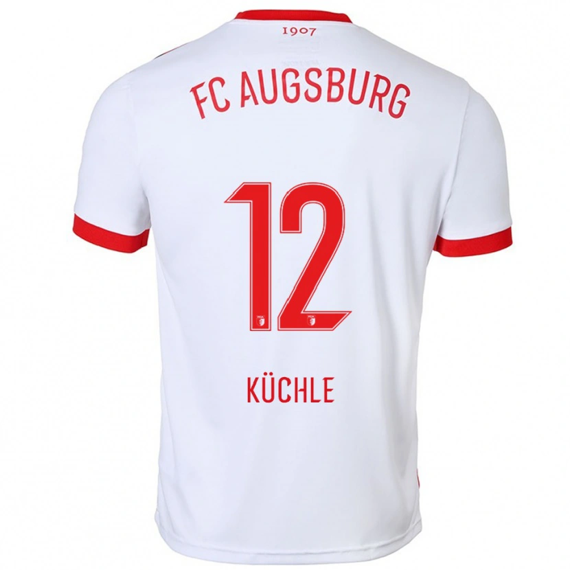 Danxen Hombre Camiseta Jana Küchle #12 Blanco Rojo 1ª Equipación 2025/26 La Camisa