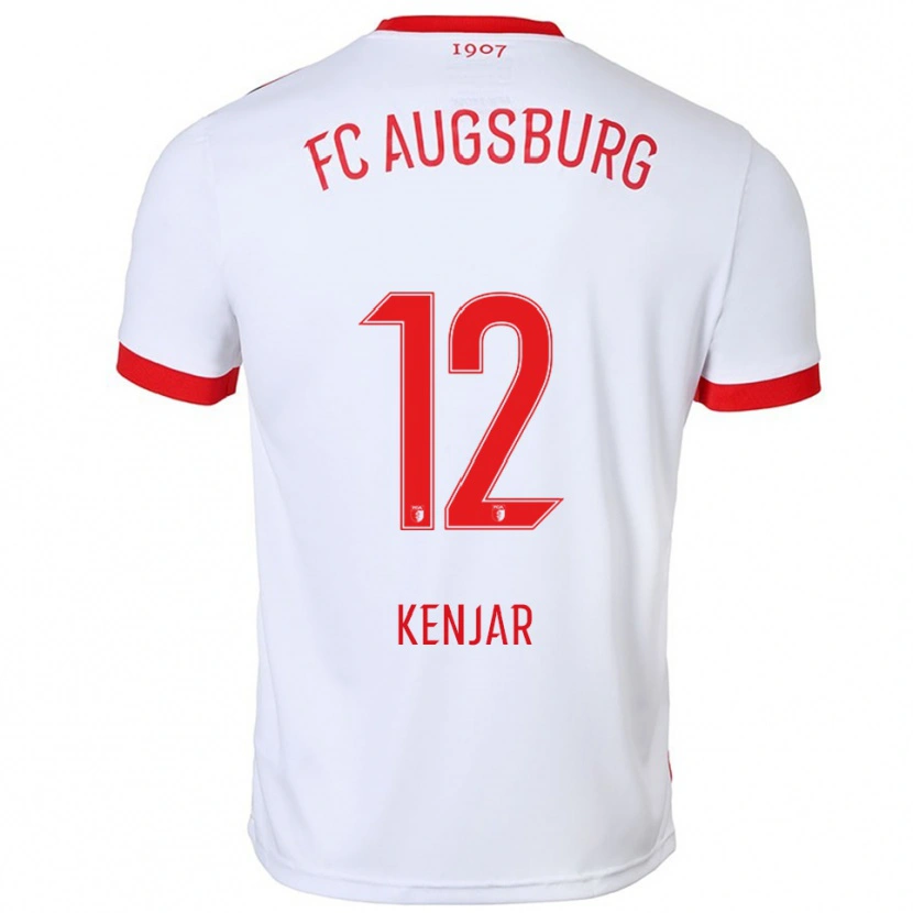 Danxen Hombre Camiseta Alen Kenjar #12 Blanco Rojo 1ª Equipación 2025/26 La Camisa