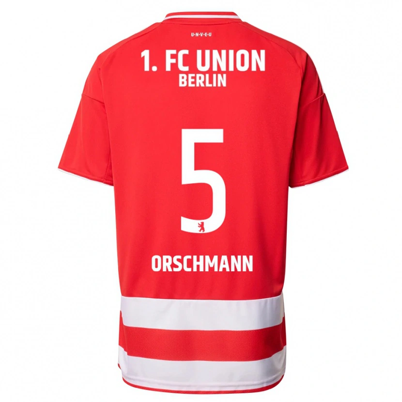 Danxen Hombre Camiseta Katja Orschmann #5 Rojo Blanco 1ª Equipación 2025/26 La Camisa