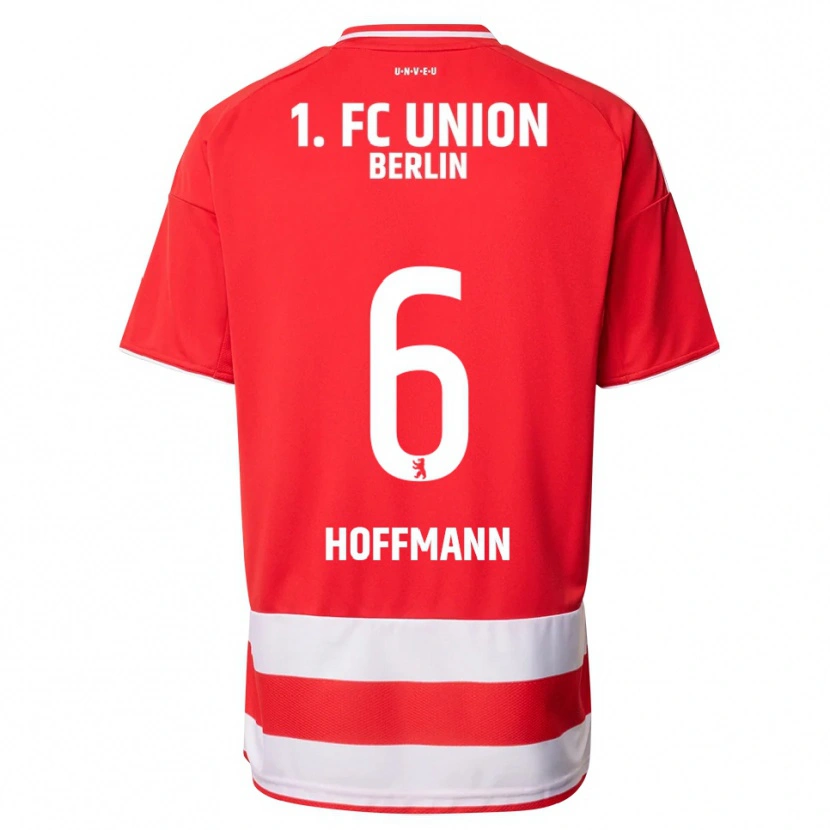 Danxen Hombre Camiseta Finn Hoffmann #6 Rojo Blanco 1ª Equipación 2025/26 La Camisa