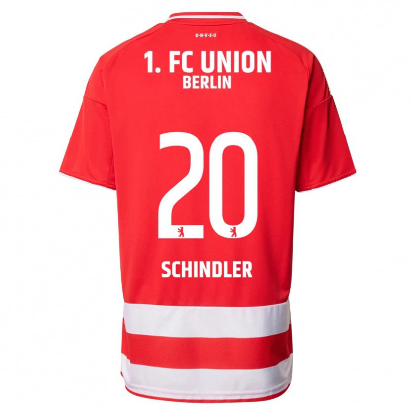 Danxen Hombre Camiseta Elisa Schindler #20 Rojo Blanco 1ª Equipación 2025/26 La Camisa
