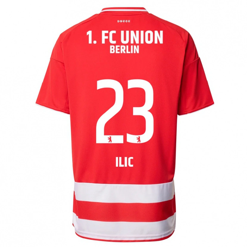 Danxen Hombre Camiseta Andrej Ilic #23 Rojo Blanco 1ª Equipación 2025/26 La Camisa
