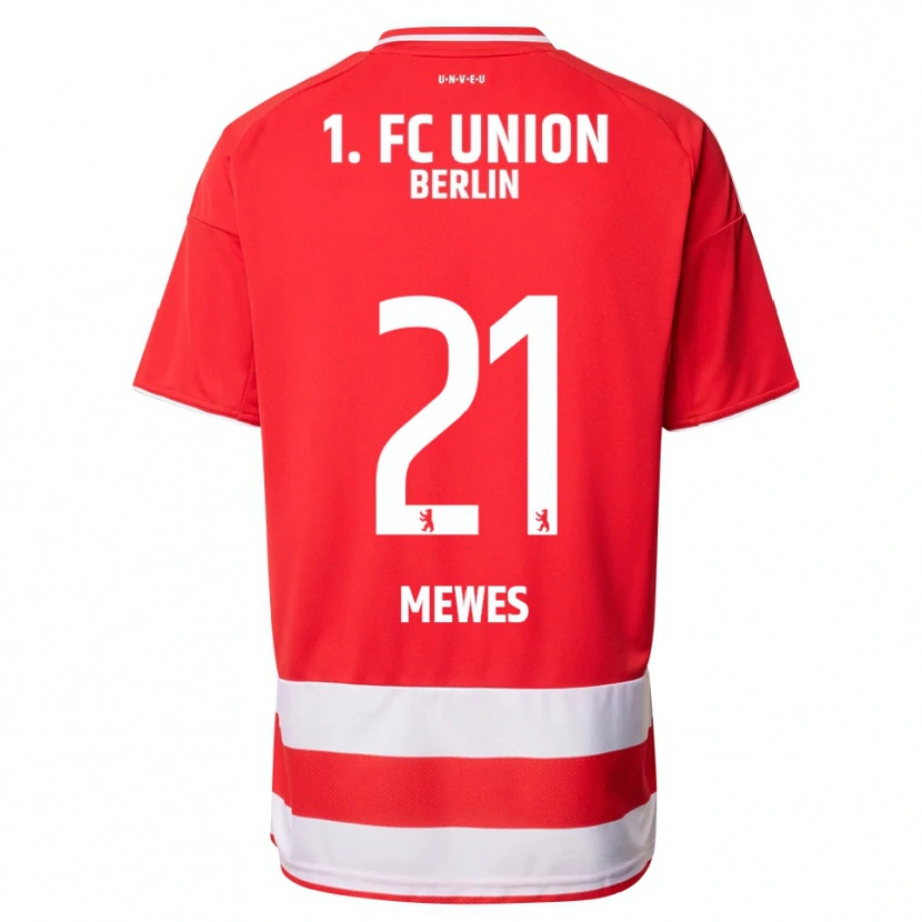 Danxen Hombre Camiseta Gennaro Mewes #21 Rojo Blanco 1ª Equipación 2025/26 La Camisa
