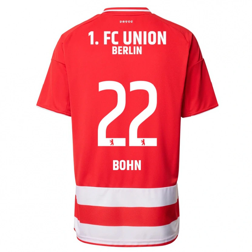 Danxen Hombre Camiseta Oskar Bohn #22 Rojo Blanco 1ª Equipación 2025/26 La Camisa