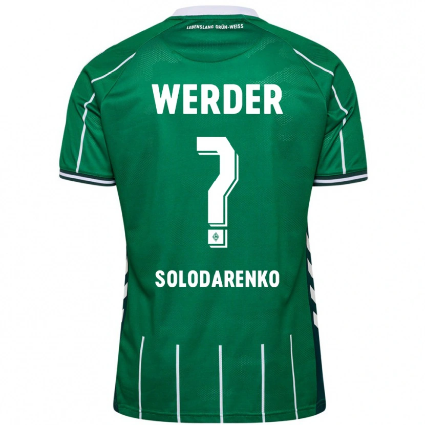 Danxen Hombre Camiseta Timofiy Solodarenko #0 Verde Blanco 1ª Equipación 2025/26 La Camisa