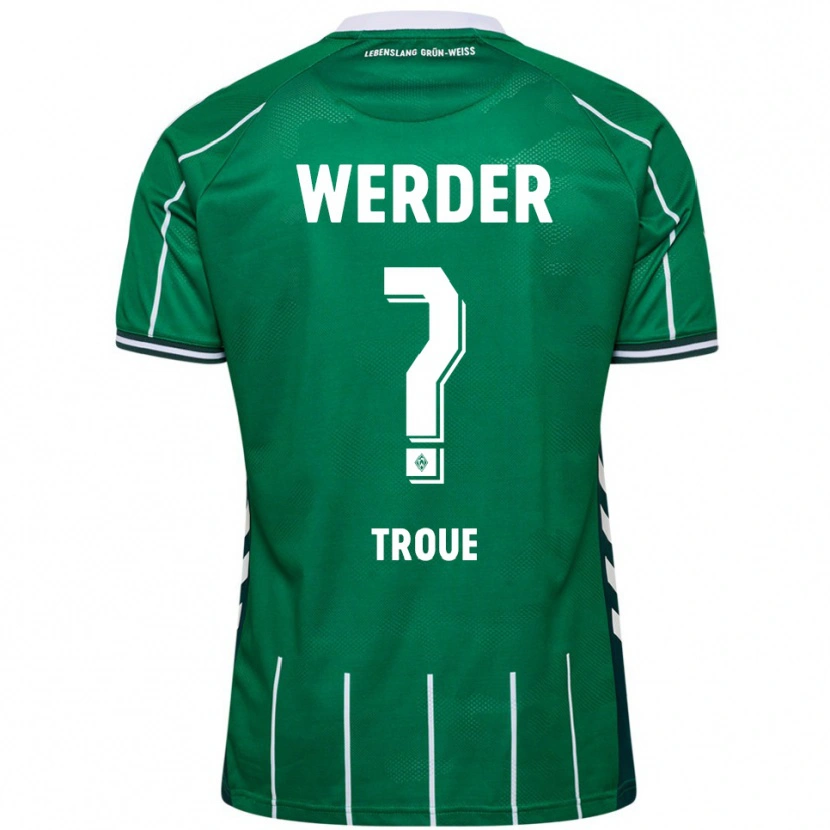 Danxen Hombre Camiseta Miguel Troue #0 Verde Blanco 1ª Equipación 2025/26 La Camisa