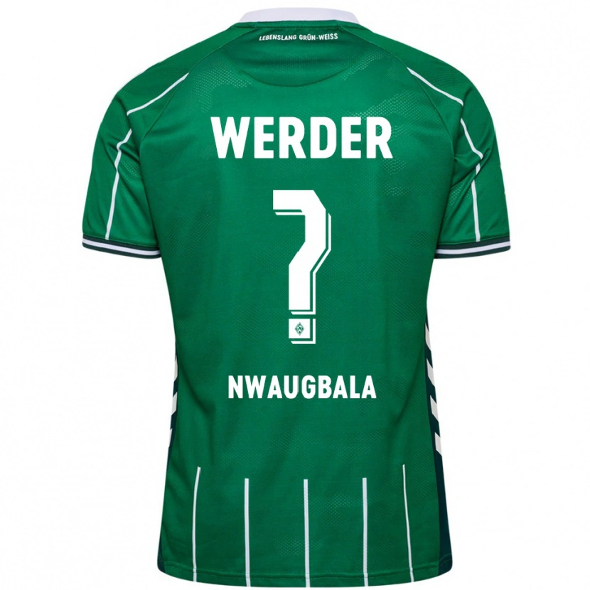 Danxen Hombre Camiseta Kevin Nwaugbala #0 Verde Blanco 1ª Equipación 2025/26 La Camisa