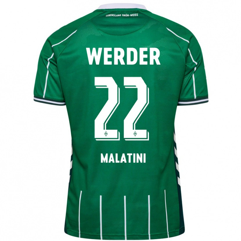 Danxen Hombre Camiseta Julián Malatini #22 Verde Blanco 1ª Equipación 2025/26 La Camisa