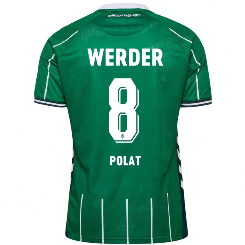 Danxen Hombre Camiseta Mikail Polat #8 Verde Blanco 1ª Equipación 2025/26 La Camisa