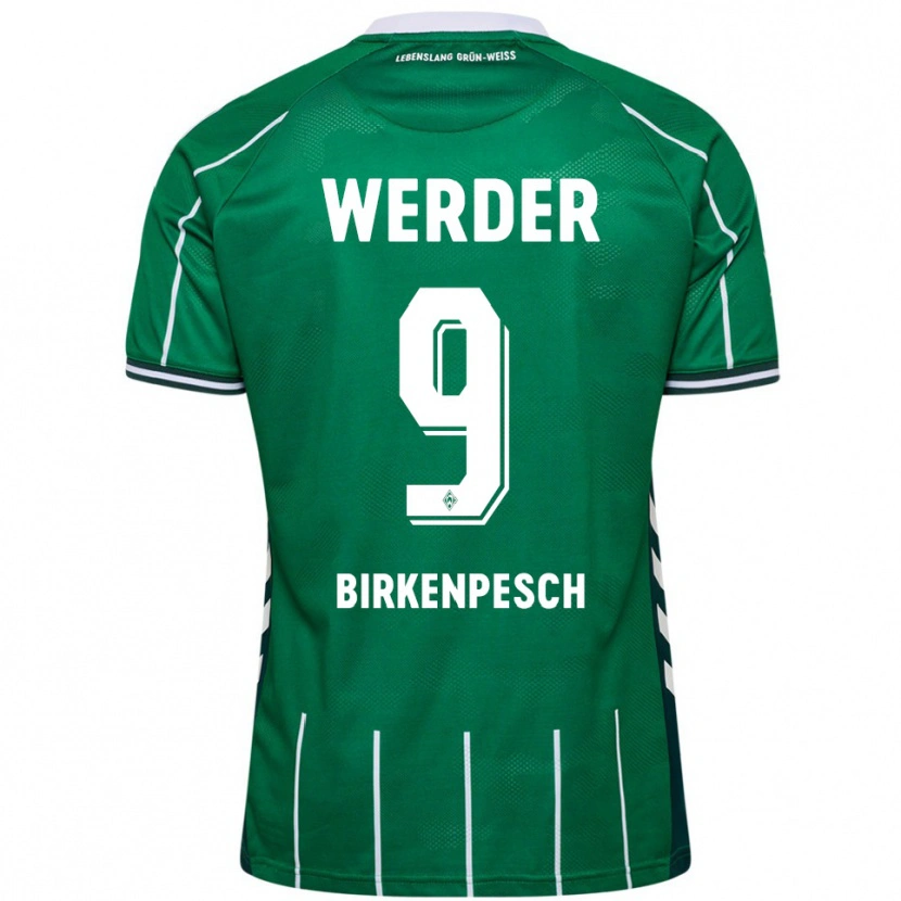 Danxen Hombre Camiseta Noah Birkenpesch #9 Verde Blanco 1ª Equipación 2025/26 La Camisa