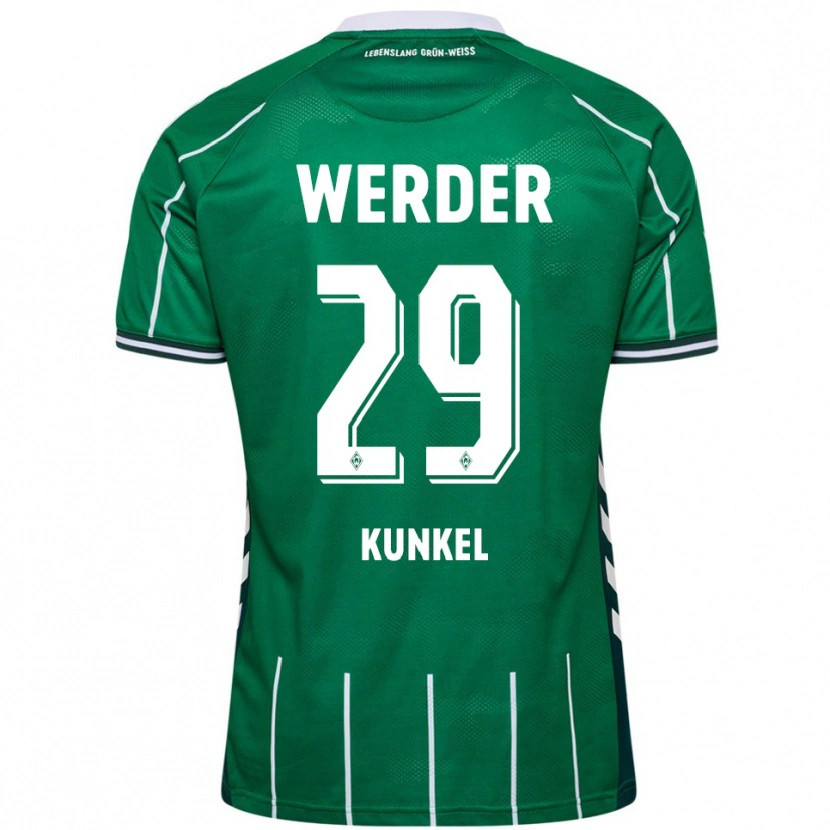 Danxen Hombre Camiseta Melina Kunkel #29 Verde Blanco 1ª Equipación 2025/26 La Camisa