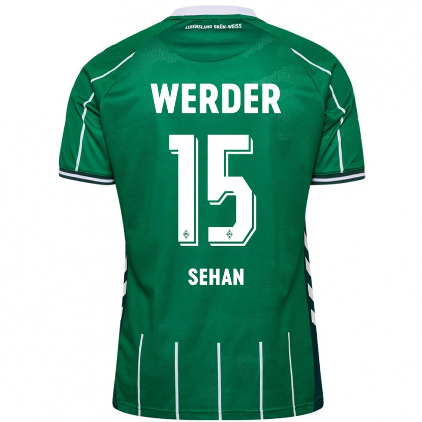Danxen Hombre Camiseta Jasmin Sehan #15 Verde Blanco 1ª Equipación 2025/26 La Camisa
