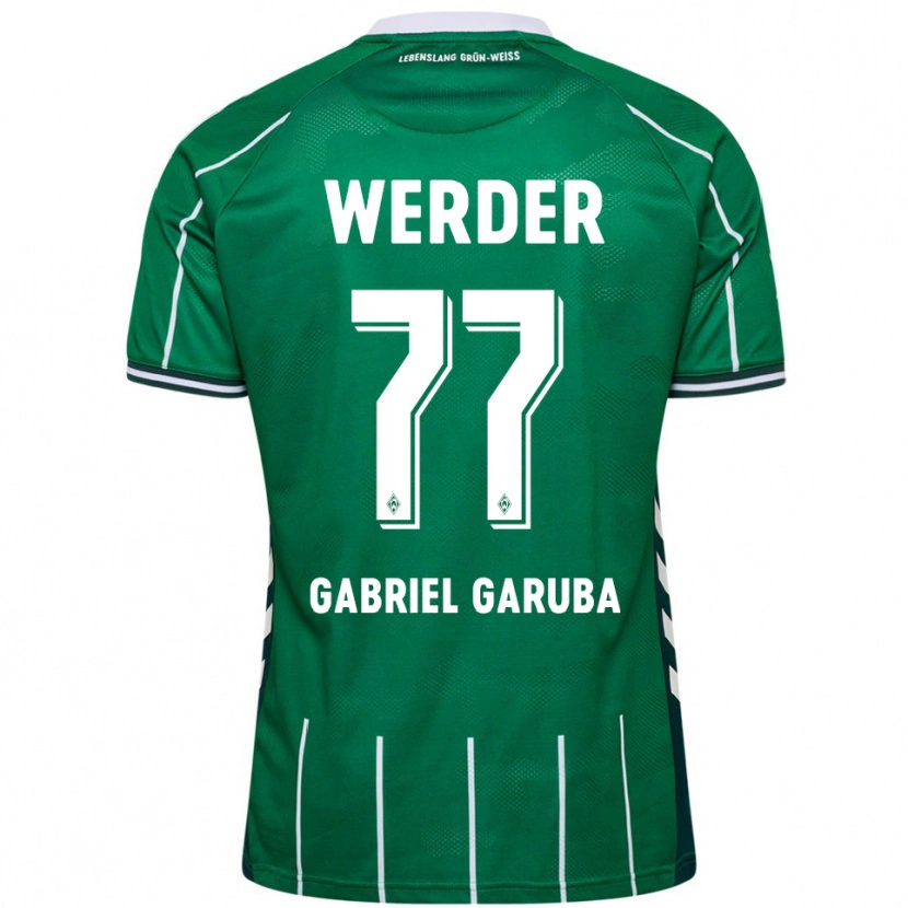 Danxen Hombre Camiseta Najib Gabriel Garuba #77 Verde Blanco 1ª Equipación 2025/26 La Camisa