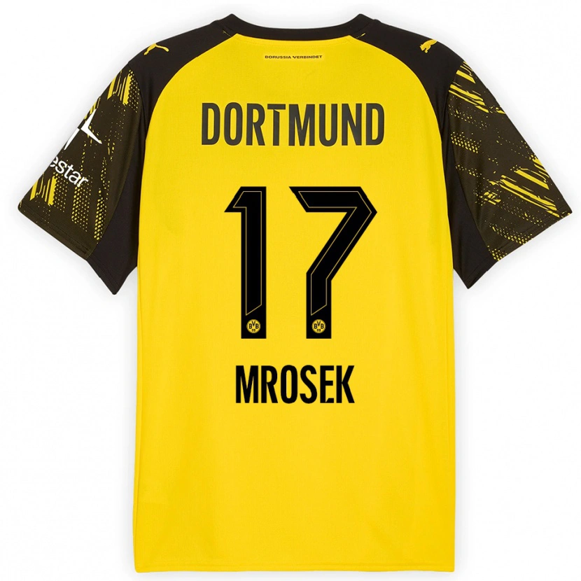 Danxen Hombre Camiseta Noah Mrosek #17 Amarillo Negro 1ª Equipación 2025/26 La Camisa