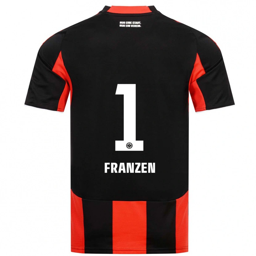 Danxen Hombre Camiseta Marlon Franzen #1 Negro Rojo 1ª Equipación 2025/26 La Camisa
