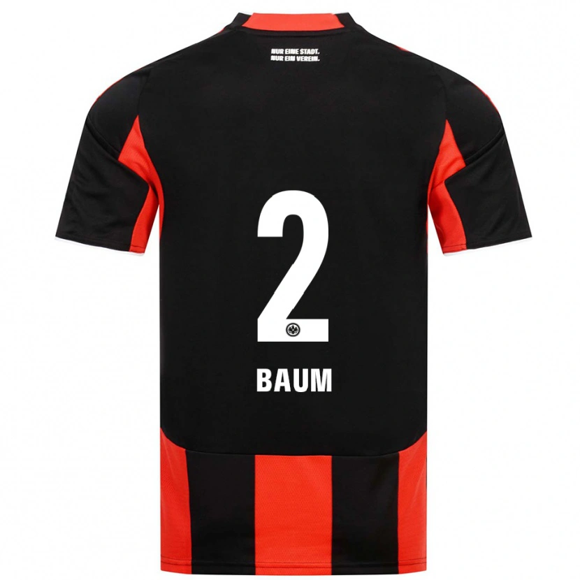Danxen Hombre Camiseta Elias Baum #2 Negro Rojo 1ª Equipación 2025/26 La Camisa