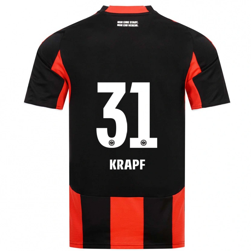Danxen Hombre Camiseta Maximilian Krapf #31 Negro Rojo 1ª Equipación 2025/26 La Camisa
