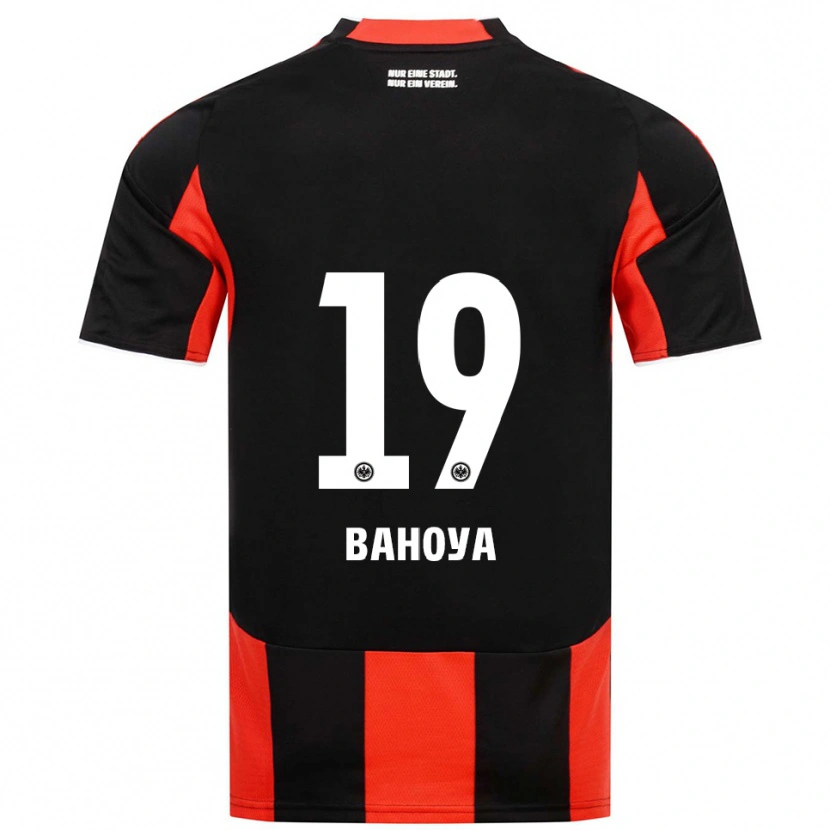 Danxen Hombre Camiseta Jean-Mattéo Bahoya #19 Negro Rojo 1ª Equipación 2025/26 La Camisa