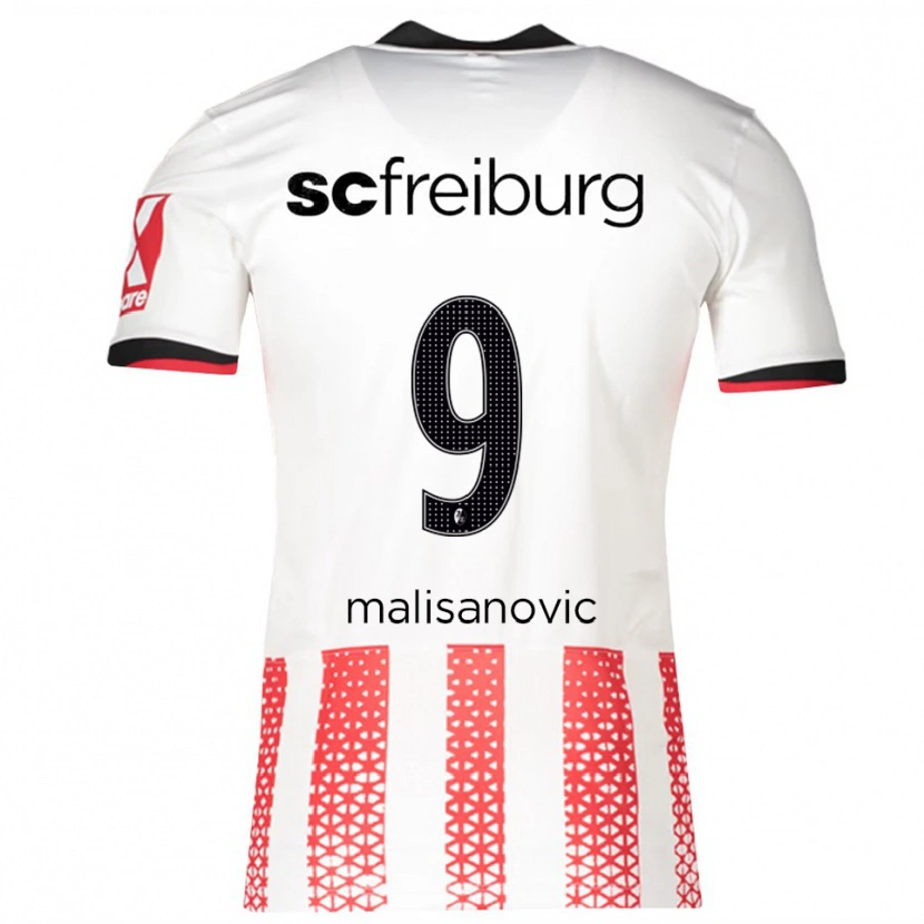 Danxen Hombre Camiseta Darko Malisanovic #9 Blanco Rojo 1ª Equipación 2025/26 La Camisa