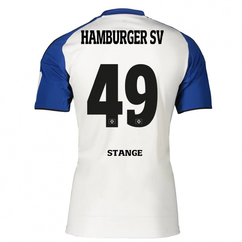 Danxen Hombre Camiseta Otto Stange #49 Blanco Azul 1ª Equipación 2025/26 La Camisa