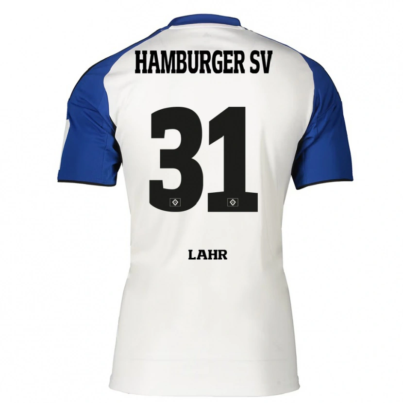 Danxen Hombre Camiseta Jobina Lahr #31 Blanco Azul 1ª Equipación 2025/26 La Camisa
