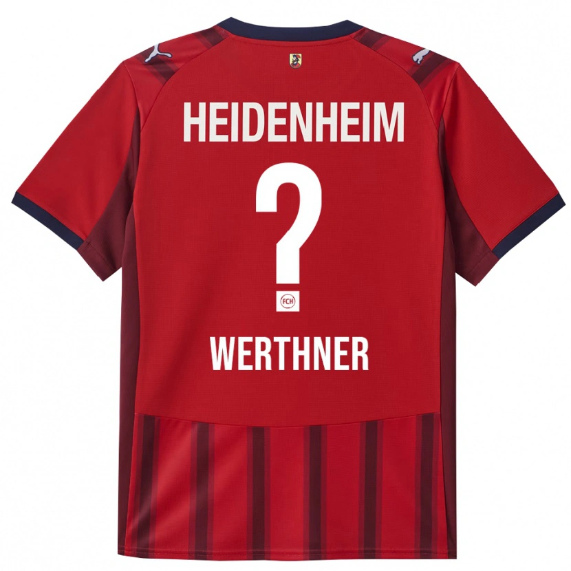 Danxen Hombre Camiseta Loretta Werthner #0 Rojo Marino 1ª Equipación 2025/26 La Camisa