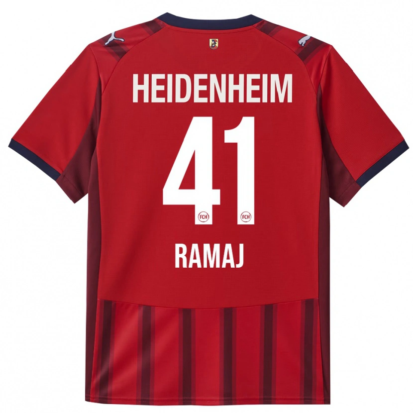 Danxen Hombre Camiseta Diant Ramaj #41 Rojo Marino 1ª Equipación 2025/26 La Camisa