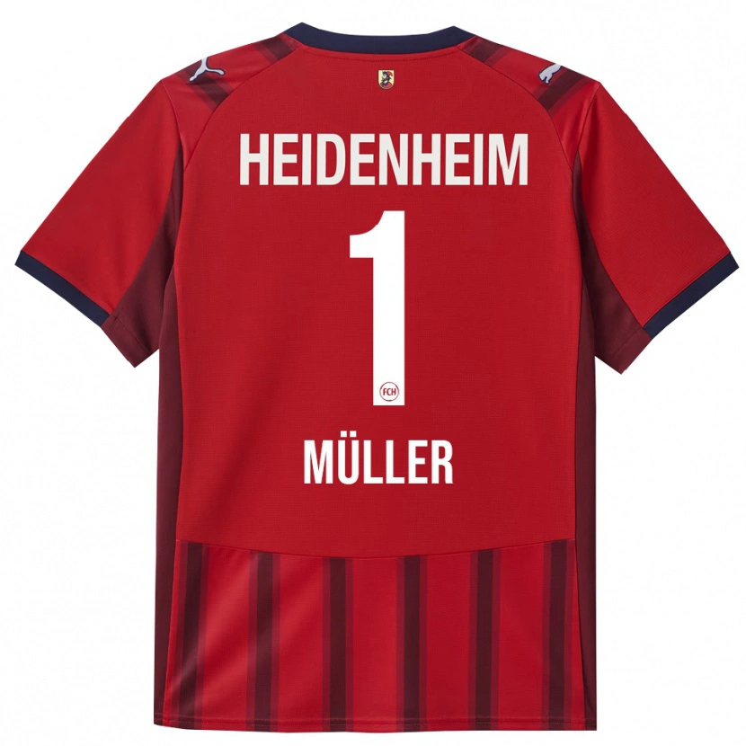 Danxen Hombre Camiseta Kevin Müller #1 Rojo Marino 1ª Equipación 2025/26 La Camisa