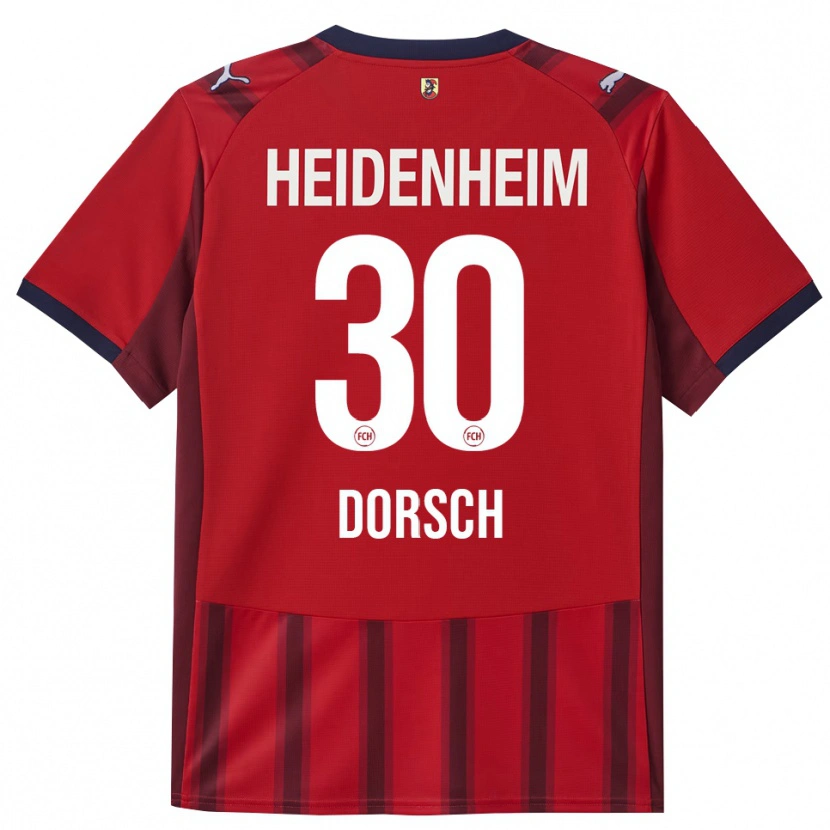 Danxen Hombre Camiseta Niklas Dorsch #30 Rojo Marino 1ª Equipación 2025/26 La Camisa