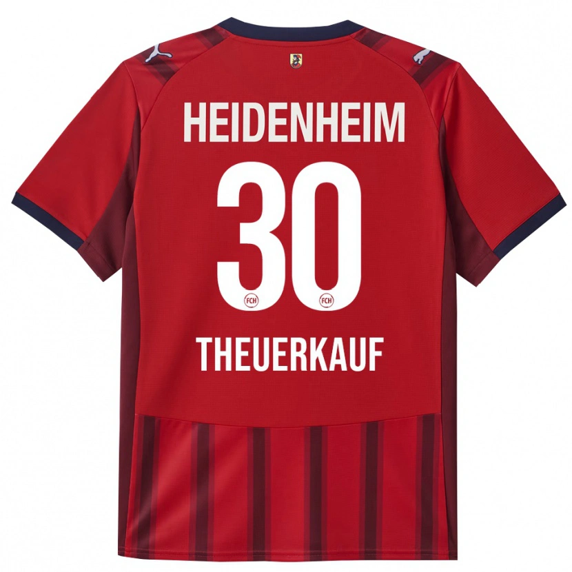 Danxen Hombre Camiseta Norman Theuerkauf #30 Rojo Marino 1ª Equipación 2025/26 La Camisa
