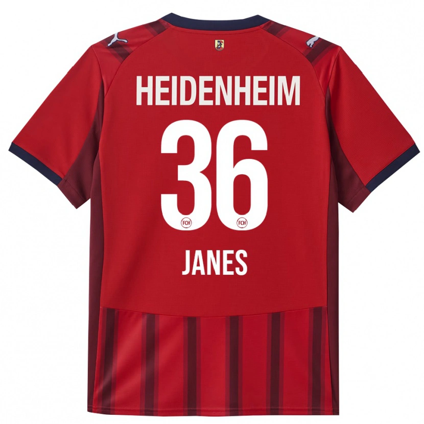 Danxen Hombre Camiseta Luka Janes #36 Rojo Marino 1ª Equipación 2025/26 La Camisa
