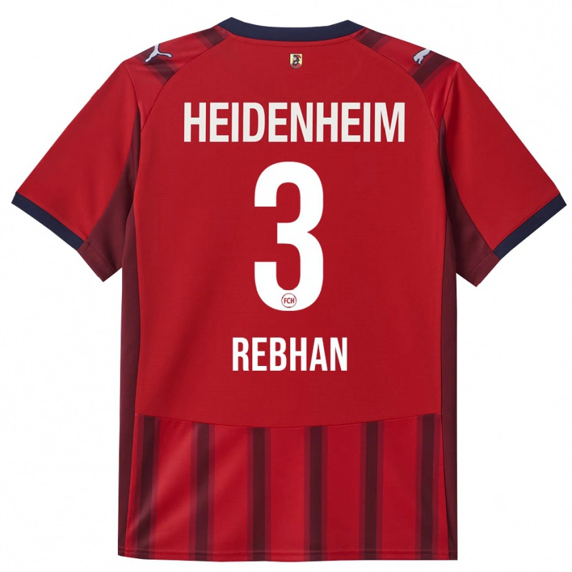 Danxen Hombre Camiseta Emma Rebhan #3 Rojo Marino 1ª Equipación 2025/26 La Camisa