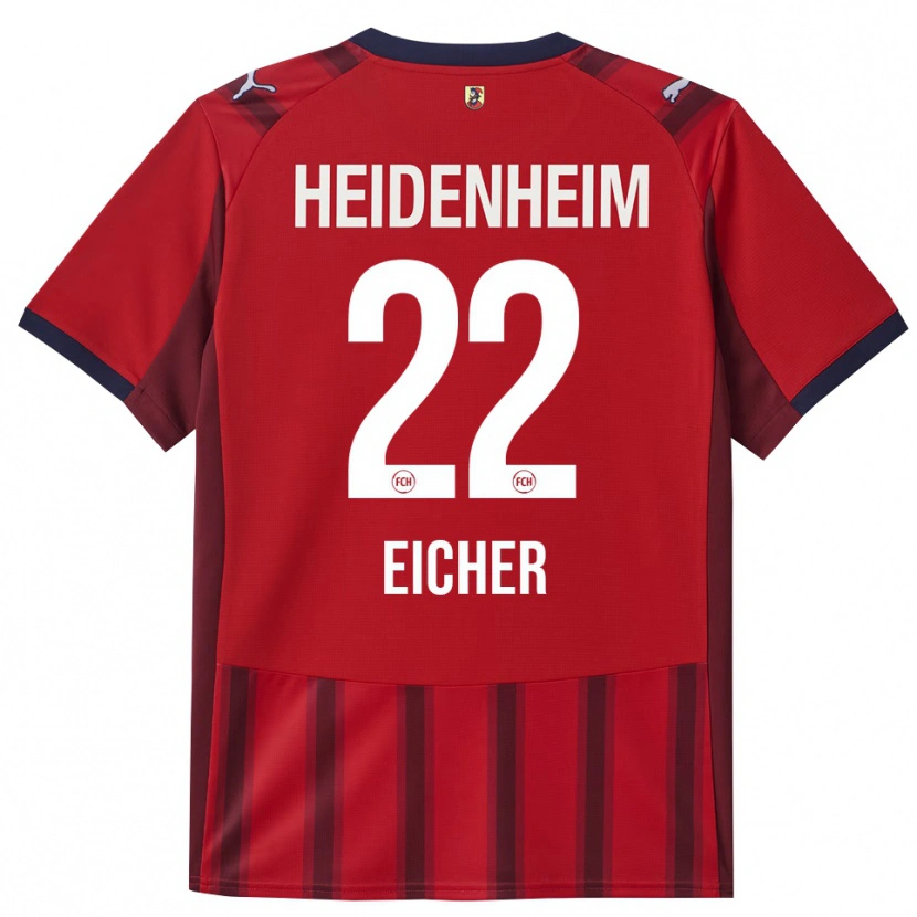 Danxen Hombre Camiseta Vitus Eicher #22 Rojo Marino 1ª Equipación 2025/26 La Camisa
