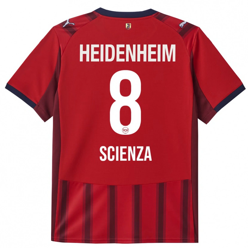 Danxen Hombre Camiseta Leo Scienza #8 Rojo Marino 1ª Equipación 2025/26 La Camisa