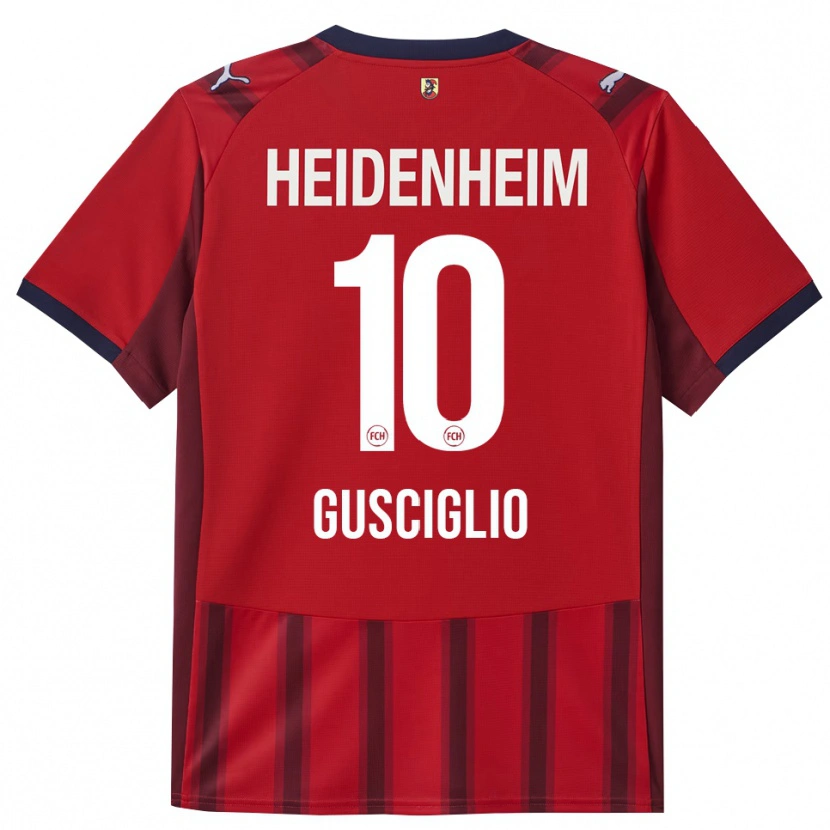 Danxen Hombre Camiseta Alessio Gusciglio #10 Rojo Marino 1ª Equipación 2025/26 La Camisa